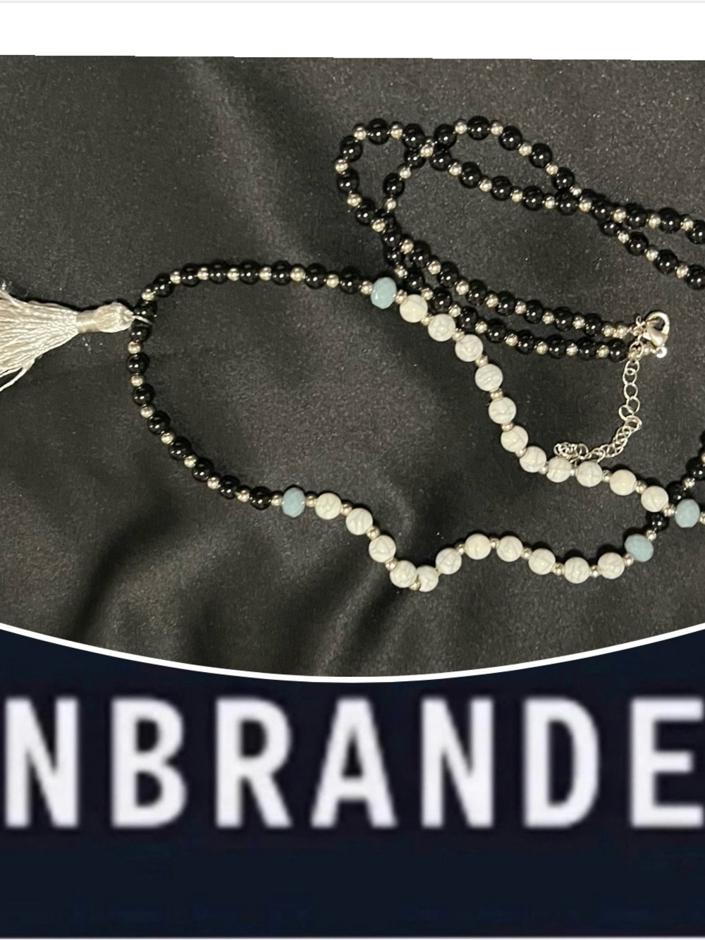 UNBRANDED Mala Beads Yin Yang Stone Necklace